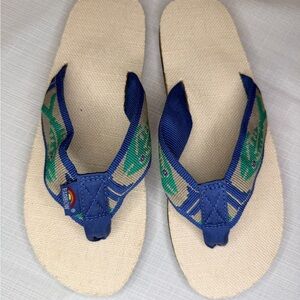 RAINBOW HEMP SINGLE ARCH FISH STRAP SANDALS